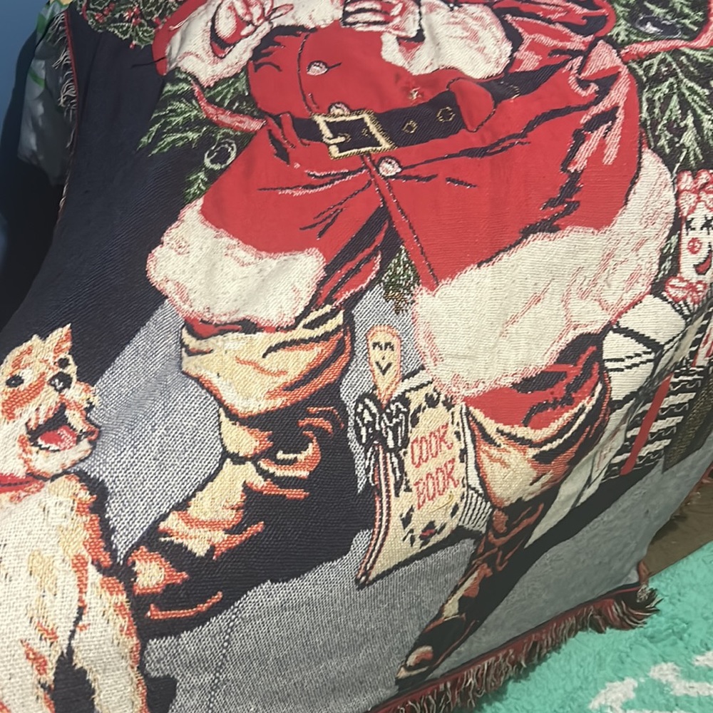 Vintage coca cola throw blanket - Picture 2 of 2